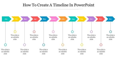 How To Make An Easy Timeline PowerPoint Slide - YouTube