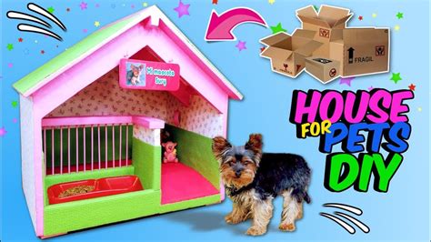 DIY DOGHOUSE - How to Make Amazing Puppy Dog House from Cardboard - YouTube