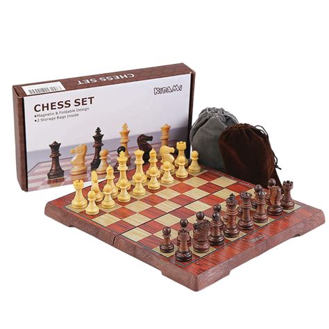 Folding Magnetic Travel Chess Set - Brewster Ladies' Library