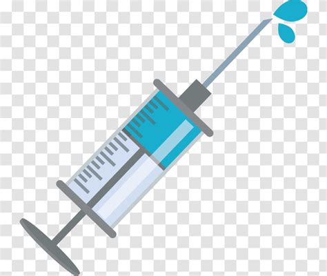 Syringe Injection Cartoon - Vector Needle Transparent PNG