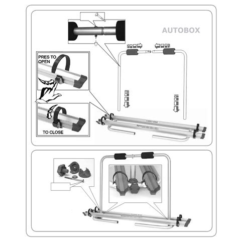 Fiamma Caravan A Frame 2 Bike Carrier Rack XL A Camper Trailer Made In ...