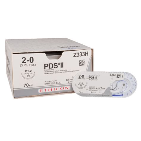 Suture, PDS II,2/0, CT-2, 70cm, Ethicon