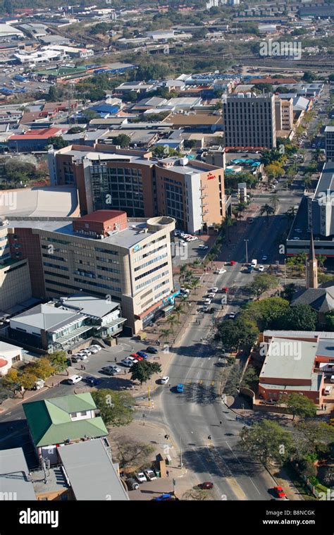 An aerial view of the Nelspruit town centre Stock Photo - Alamy