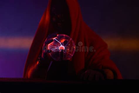 Portrait of Wizard with Magic Globe Stock Photo - Image of fairytale, mystical: 164247824