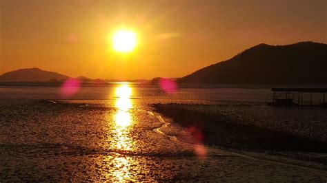 Online crop | HD wallpaper: sunset, suncheon bay, tidal, sky, water, mountain, beauty in nature ...