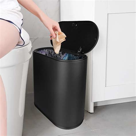 Amazon.ca: bathroom garbage can with lid