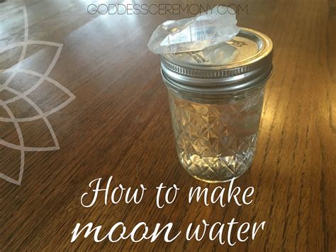 How to make Moon Water (lunar water)