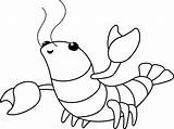 Lobster Coloring Pages Outline Drawing Lobsters Draw Supercoloring Kids  sketch template