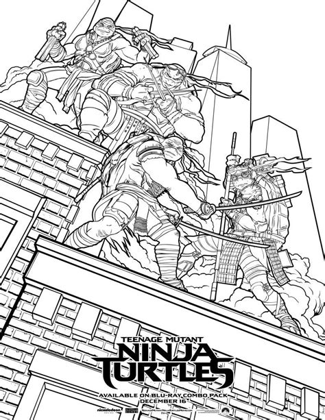 Teenage Mutant Ninja Turtles Coloring Pages - Dibujo Para Imprimir - Teenage Mutant Ninja Turtle ...