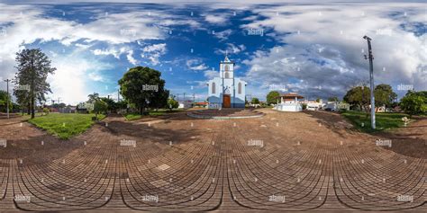 360° view of Nossa Senhora do Livramento Church, Bariri, Sao Paulo - Alamy