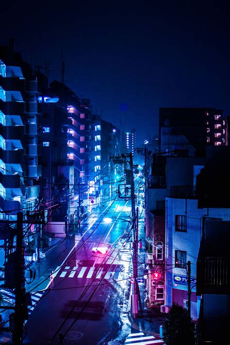 A rainy night in Tokyo, Japan - tokyo post | City wallpaper, City aesthetic, Anime city