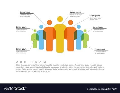 People team infographic template Royalty Free Vector Image