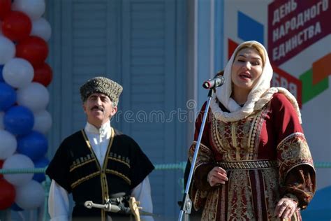 Dagestan National Dance at the Festival Peoples of Moscow Editorial ...