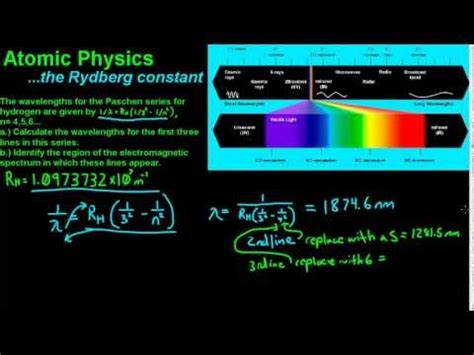 Atomic Physics Rydberg constant - YouTube