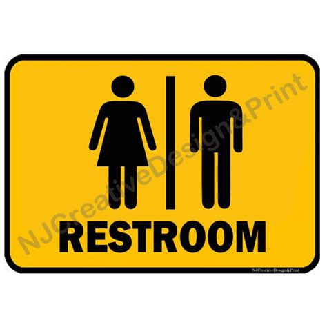 Restroom Signage-A4 Size | Shopee Philippines