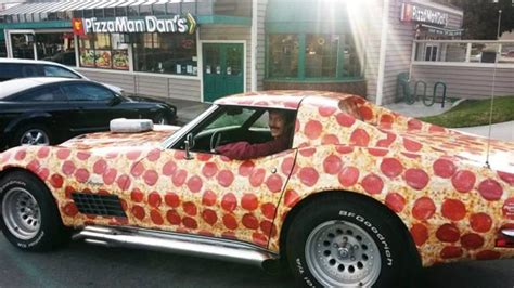 C3 Corvette Wrapped with Pepperoni is the Greatest Pizza Delivery Vehicle Ever - Corvette: Sales ...