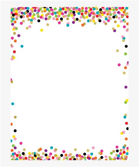 Confetti Border - Free Transparent PNG Download - PNGkey