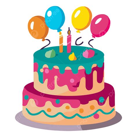 Birthday Cake Vector, Birthday Cake Design, Wedding Cake, Cake PNG and Vector with Transparent ...