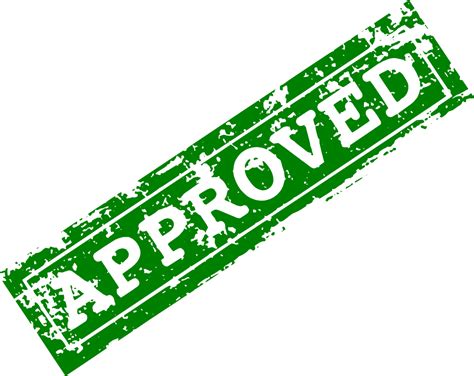 5 Red Green Approved Stamp (PNG Transparent) | OnlyGFX.com