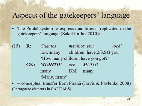 Pirahã a language without complexity Jeanette Sakel University