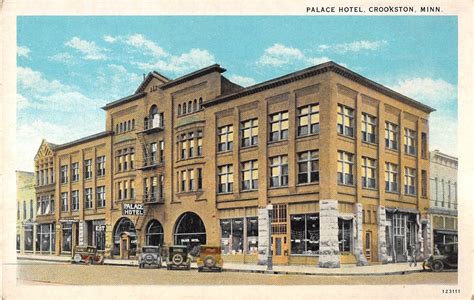 Crookston Minnesota Palace Hotel Exterior View Antique Postcard V18400 - Mary L. Martin Ltd ...