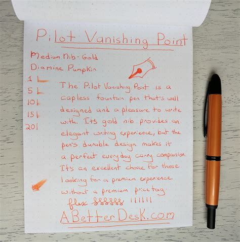 Pilot Vanishing Point Fountain Pen Review — A Better Desk