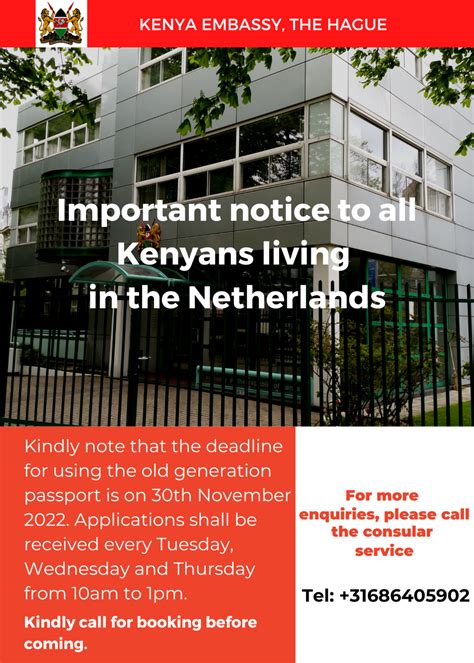 The Kenya Embassy, Netherlands – Welcome to the Kenya Embassy, The Hague