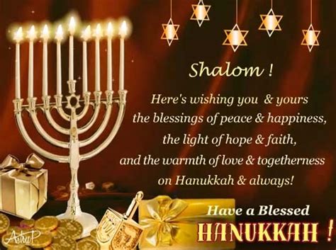 Blessed Hanukkah Greetings! Free Religious Blessings eCards | 123 Greetings