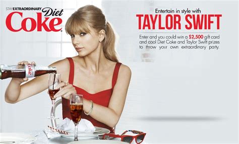 Testimonial: This ad uses the celebrity Taylor Swift drinking Coke. Fans of Taylor Swift and o ...