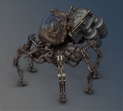 Maksym Manuilov - WIP of Steampunk Spider Vehicle