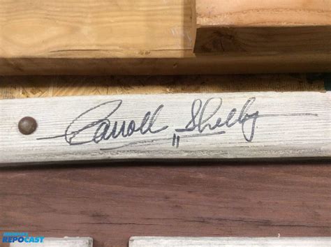 Carroll Shelby Autographed Wooden Sign at Kissimmee 2021 as M184 - Mecum Auctions