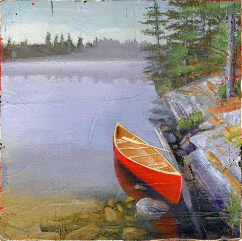 Red Canoe. Illustration by Phil. Represented by i2i Art Inc. #i2iart ...