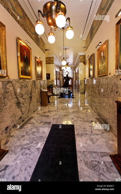 Hallway interior of Nevada State Capitol building, Carson City, Nevada Stock Photo - Alamy