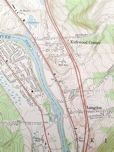 Antique Binghamton East New York 1968 US Geological Survey | Etsy