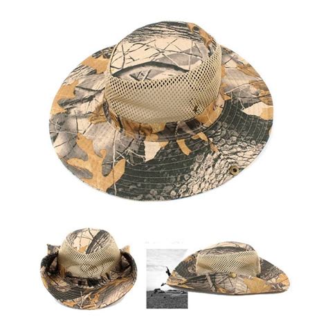 FishSunDay Fishing Caps Camouflage Fishing Hat Wide Fisherman's Hat Fishing Hat With UV ...