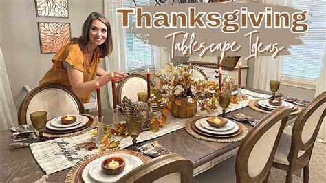 BEAUTIFUL THANKSGIVING TABLESCAPE IDEAS | SIMPLE THANKSGIVING DINNER ...