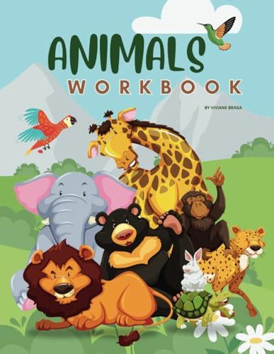 ANIMALS WORKBOOK: Exploring the Animal World, animal themed learning ...