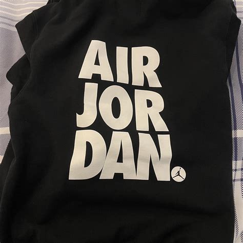 Air Jordan Jumpman Hoodie Black, Small, Excellent... - Depop