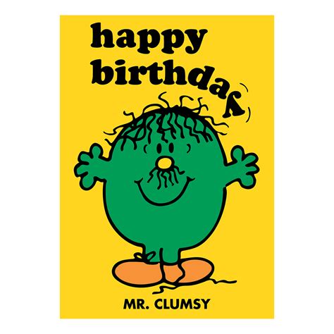 MR CLUMSY GREETING CARD GIFT BLANK MR MEN ROGER HARGREAVES RETRO LITTLE MISS 5022344888361 | eBay