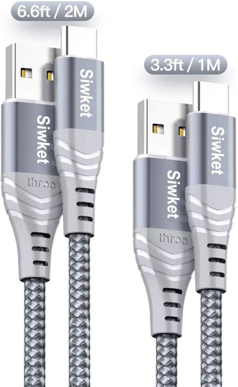 USB Type C Fast Charging Cables, 2 Pack - eTeknix