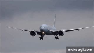 [FullHD] Air Canada Boeing 777-200(LR) landing & takeoff at Geneva/GVA/LSGG on Make a GIF