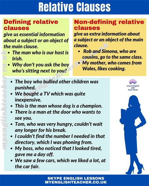 Álbumes 101+ Foto Defining And Non Defining Relative Clauses Exercises ...