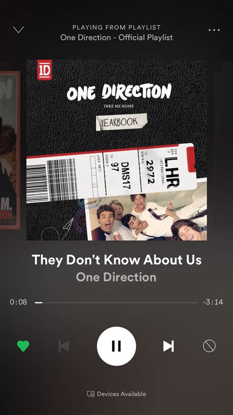 コレクション they don't know about us one direction spotify 242435