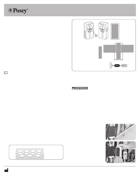 Posey Personal Alarm User Manual | 2 pages