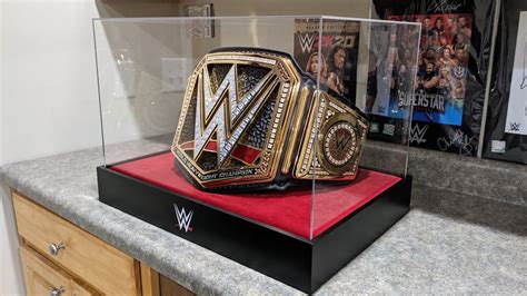 WWE Championship Title Deluxe Display Case Stand Pro, 40% OFF
