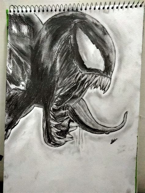 PENCIL DRAWING OF VENOM : r/drawing