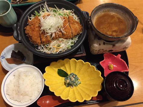 Tonkatsu teishoku with miso dipping sauce in Ishikawa, Japan [3264x2448 ...