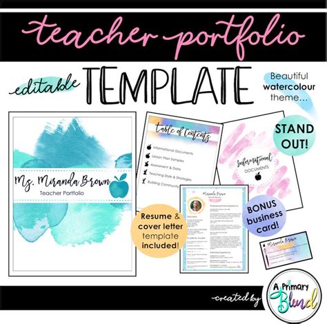 Digital Teaching Portfolio Template