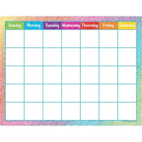 TeachersParadise - Teacher Created Resources Colorful Scribble Calendar ...