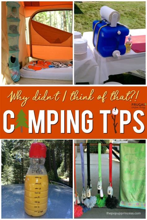 Camping Hacks and Tips | Creative camping ideas, Camping hacks food ...